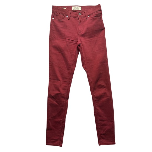 Lucky Brand Denim - Lucky Brand Brooke Legging Jean Burgundy Red Stretch Women's‎ Size 2/26
